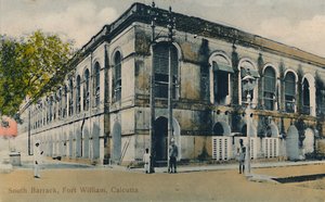 Caserne sud, Fort William, Calcutta, fin XIXe-début XXe siècle