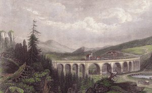 Chemin de fer du Sud. Viaduc Payerbach, Semmering