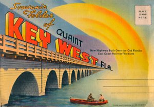 Dossier souvenir de Key West Fla. - Nouvelle autoroute, vers 1940 - Unbekannt