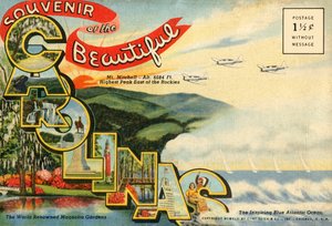 Souvenir des belles Carolines, carte postale, 1942