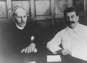 Le leader soviétique Josef Staline avec l