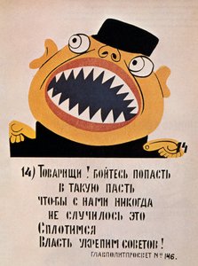 Affiche politique soviétique, 1921