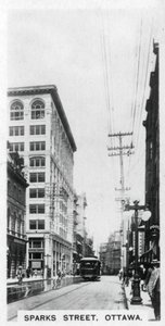 Rue Sparks, Ottawa, Canada, vers 1920