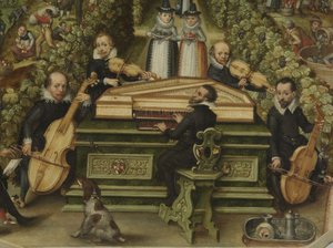 Couvercle de clavecin de Lucas Friedrich Behaim von Schwartzbach, 1619