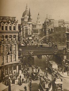 Flèche de St. Martins Ludgate silhouettée contre la masse de St. Pauls, vers 1935 - Unbekannt