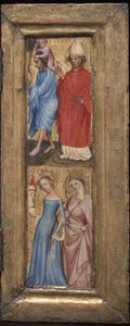 Saint Christophe et Saint Érasme, Sainte Barbe et une autre sainte, vers 1424 - Unbekannt