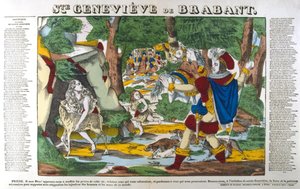 Sainte Geneviève de Brabant dans la forêt