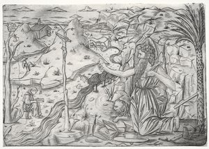 Saint Jérôme en pénitence, vers 1480-1500 - Unbekannt