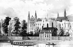 Chapelle Saint-Étienne et la Maison du Président, Westminster, Londres, 1834 c1905