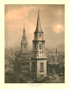 St Vedast Foster, Le Clocher, milieu-fin du 19e siècle