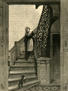Escalier dans la maison de Southampton, vers 1872 - Unbekannt