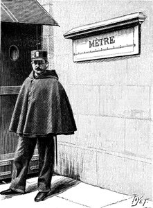 Mètre étalon au Petit Luxembourg, Paris