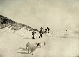 Départ de la Western Party du Cap Royds, vers 1908, 1909 - Unbekannt