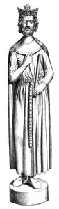 Statue de Childebert, 13ème siècle 1849 - Unbekannt