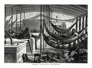 Bateau à vapeur voyageant sur l