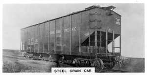 Wagon à grains en acier, Canada, vers 1920