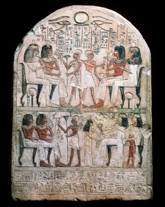 Stèle en pierre avec un relief, Égypte ancienne - Unbekannt