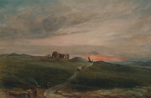 Stonehenge au coucher du soleil, 1836
