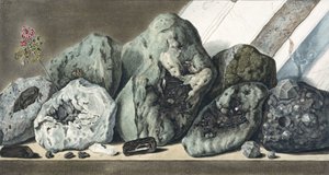 Pierres et cristaux du mont Vésuve, vers 1770