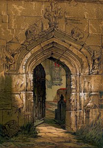 Église de Stratford, Warwickshire, Angleterre, 1845