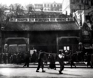 Scène de rue, Hong Kong, 1900