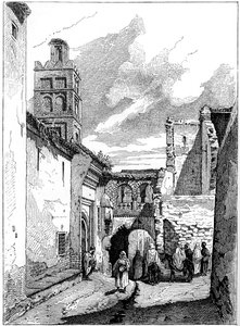 Vue de rue à Tlemcen, Algérie, vers 1890 - Unbekannt
