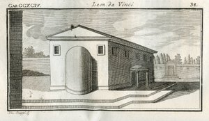 Études sur la sovrapposizione di edifici. Gravure du Traité de la peinture de Léonard de Vinci - Unbekannt