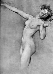 Étude pour Le Matin des vendanges, par Herbert James Draper, 1899