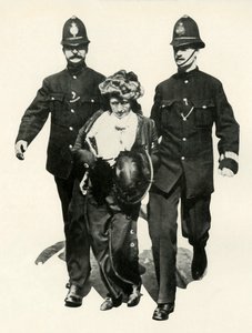Suffragette arrêtée, vers 1910
