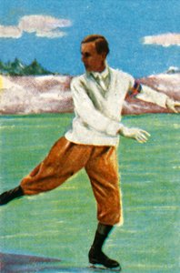 Patineur artistique suédois Gillis Grafström, 1928
