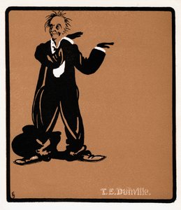 TE Dunville 1868-1924, chanteur et comédien anglais, fin du 19e siècle