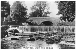 Tavistock, barrage et pont, 1937