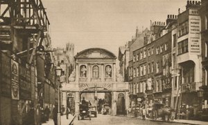 Temple Bar : La frontière de la ville dans le Strand en 1878, vers 1935