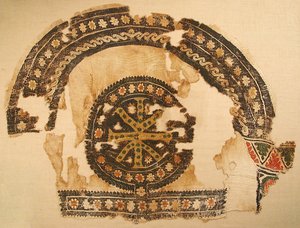 Fragment de Tissu, Byzantin, 5ème-6ème siècle