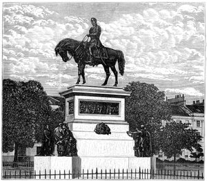 Le mémorial Albert, Charlotte Square, Édimbourg, 1900