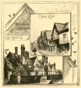 Les hospices, Audley End, et Church Street, Saffron Walden, 1898 - Unbekannt