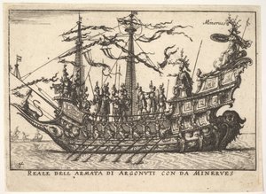 Les Argonautes menés par Minerve Reale dell armata di Argonuti con da Minerves, de la série..., 1664
