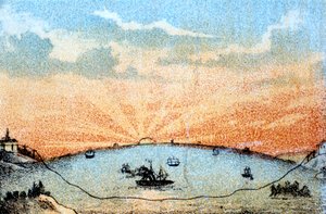 Le télégraphe atlantique, vers 1878