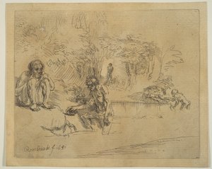 Les Baigneurs, 1651