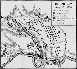 Le champ de bataille de Blenheim, vers 1895