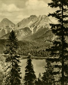 Le Blindsee et le col de Fern, Tyrol, Autriche, vers 1935