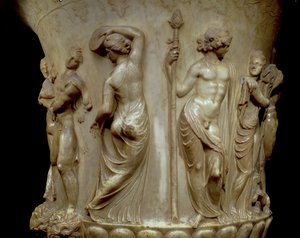 Le Cratère ou Vase Borghèse, détail (relief représentant Dionysos et ses ménades, grec, néo-attique, fin du IIe siècle av. J.-C.) - Unbekannt