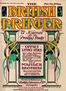 Le typographe britannique - publicité
