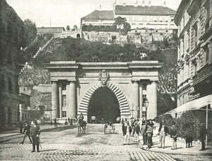 Le tunnel du château de Buda, Budapest, Autriche-Hongrie, 1895 - Unbekannt