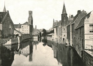 Le Canal, Bruges, Belgique, 1895