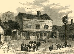 La Taverne du Château, Kentish Town Road, en 1800, vers 1876