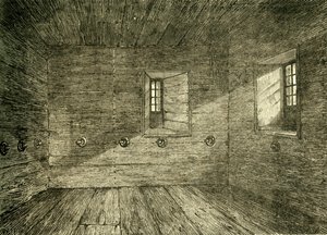 La Chambre du Palais de Lambeth où les Lollards étaient enfermés, c1878