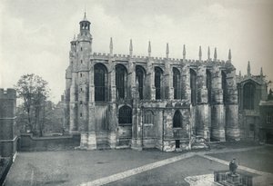 La chapelle, depuis le toit de Long Chamber, 1926