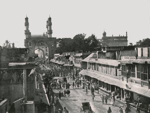 Le Char Minar, Hyderabad, Inde, 1895