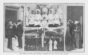 Les Chefs du Titanic perdu, et les visiteurs aux bureaux de la White Star, 20 avril 1912 - Unbekannt